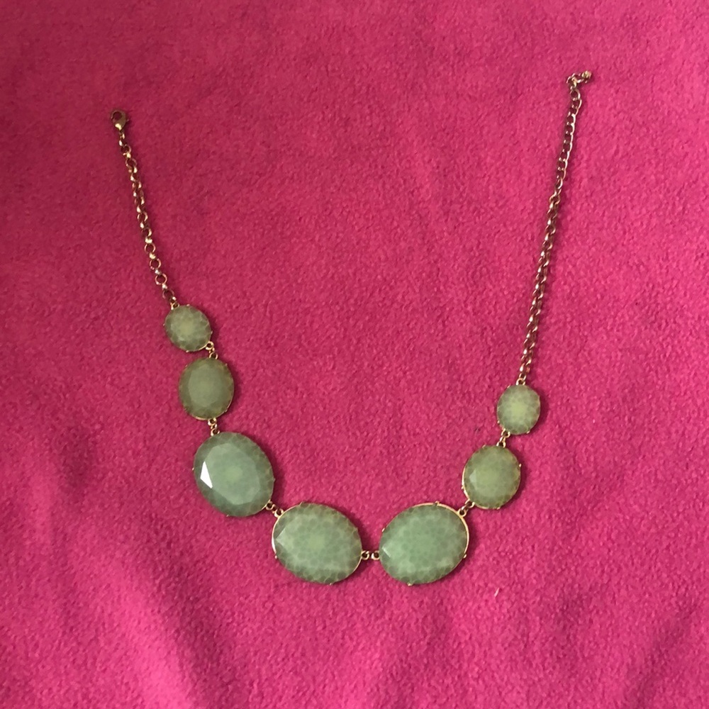 mint green necklace